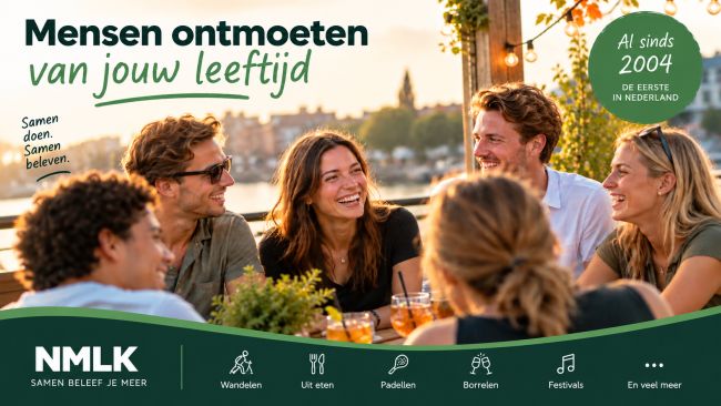 Nieuwe mensen ontmoeten van ongeveer dezelfde leeftijd via NMLK